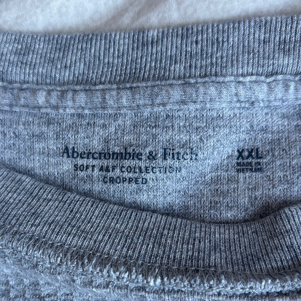 Abercrombie & Fitch Heather Gray Cropped Top